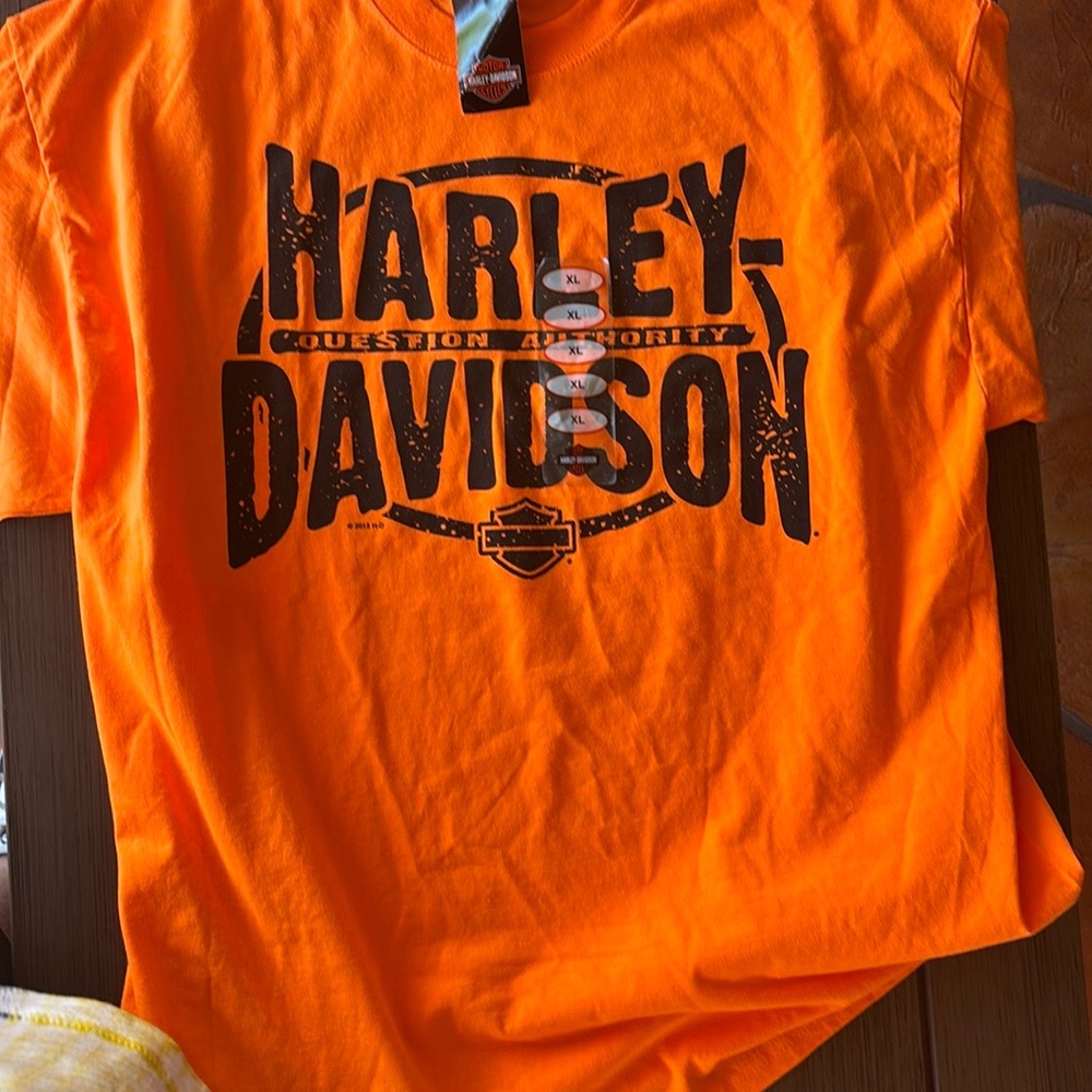 Harley-Davidson Vibrant Orange 2 Sided Tee